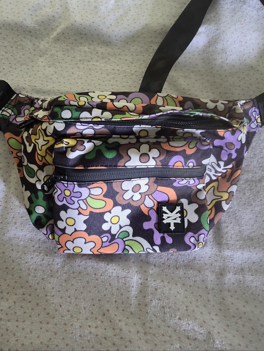 Vintage Y2K Zoo York Floral Flowers Fanny Pack